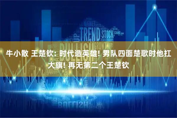 牛小散 王楚钦: 时代造英雄! 男队四面楚歌时他扛大旗! 再无第二个王楚钦